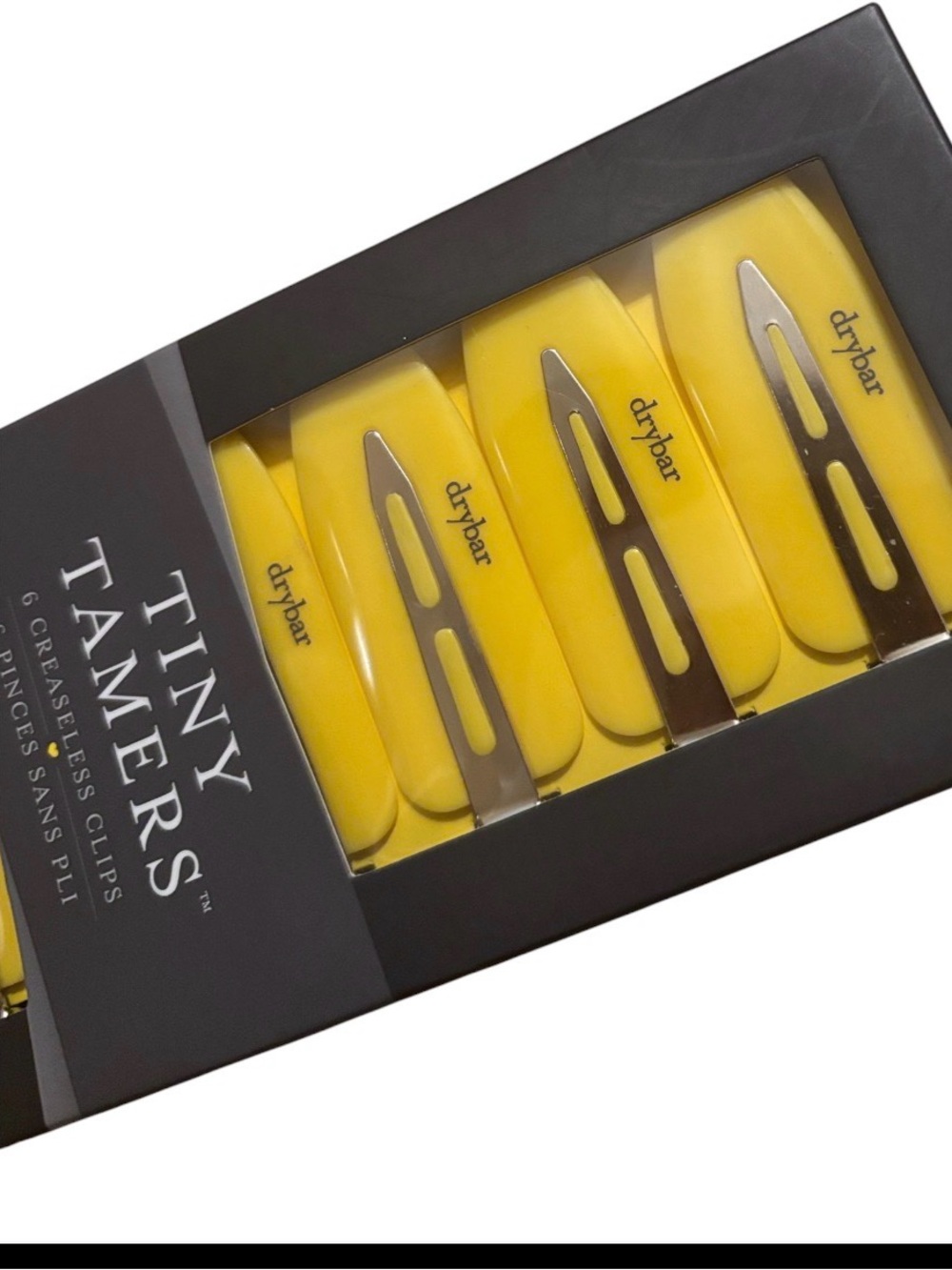 Drybar | Tiny Tamers 6 Creaseless Clips Authentic Bright Yellow Drybar Hair